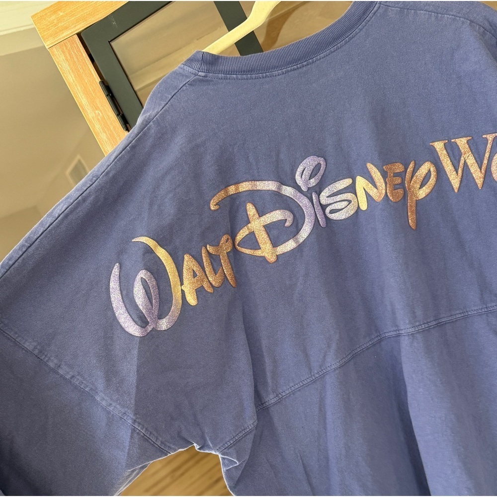 Walt Disney World 50th Anniversary Spirit Jersey tee pullover LongSleeve glitter - Picture 6 of 13